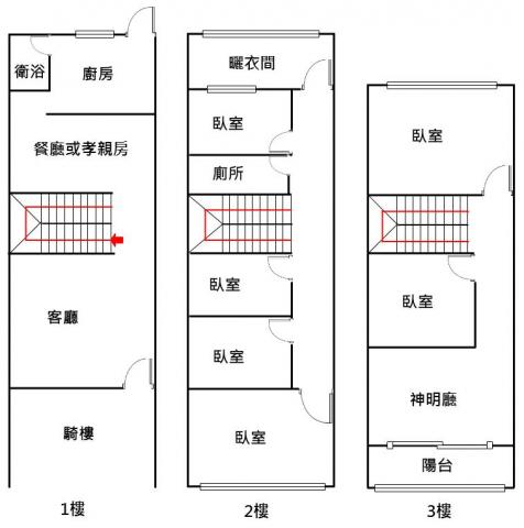 大里透天中古屋 大買家旁27大地坪傳家透天 照片 12