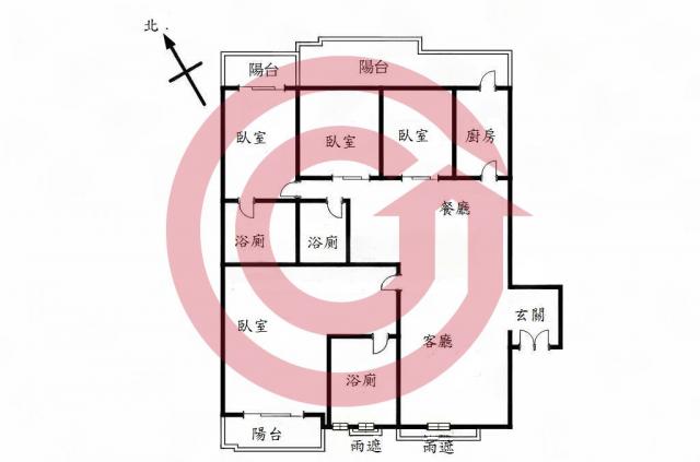 西屯惠來河岸旁眺望七期景觀赫里翁精裝視野大四房雙平車 照片 1