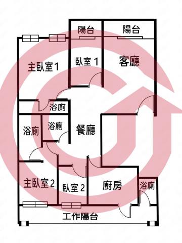 七期秋紅谷百達富裔一層一戶無限視野景觀戶 照片 1