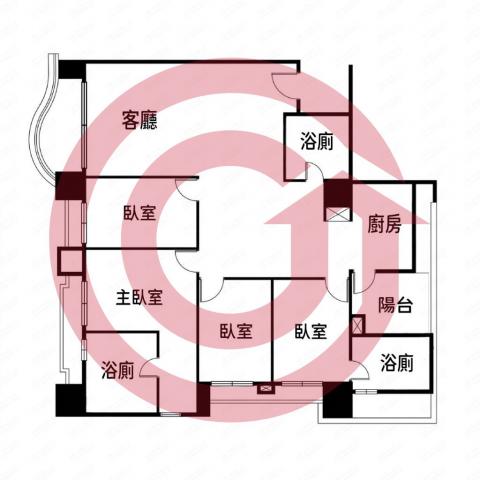 八期核心地段文南仰真精美裝潢大四房雙平車 照片 1