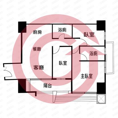 七期新市政中心鉑金愛悅高樓3房平車 照片 1