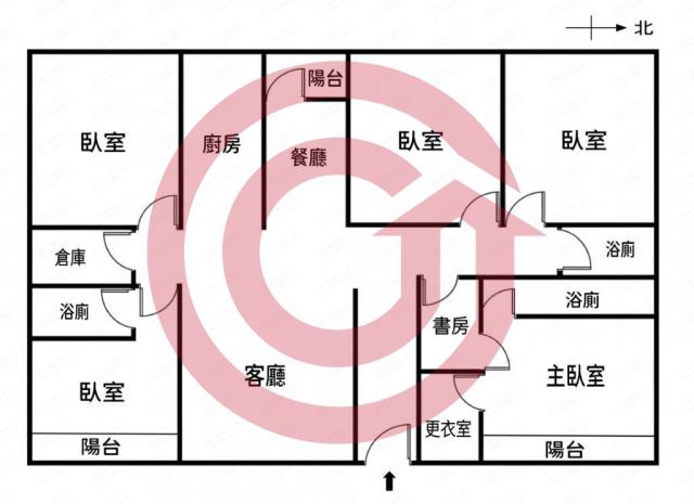 香榭麗舍北屯精華地段ㄧ層一戶景觀大五房雙平車 照片 1