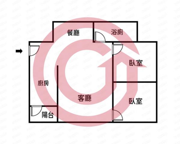 南屯碧國時雍高樓層兩房平車 照片 1