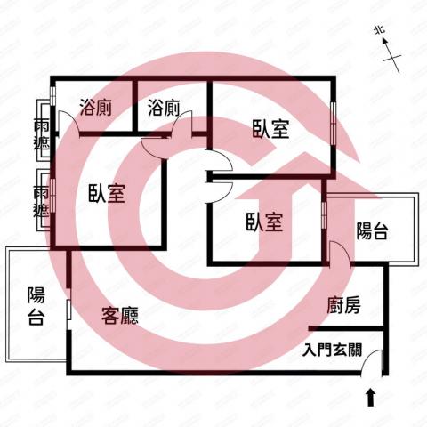 南屯嶺東精銳香草天籟景觀三房雙平車 照片 1