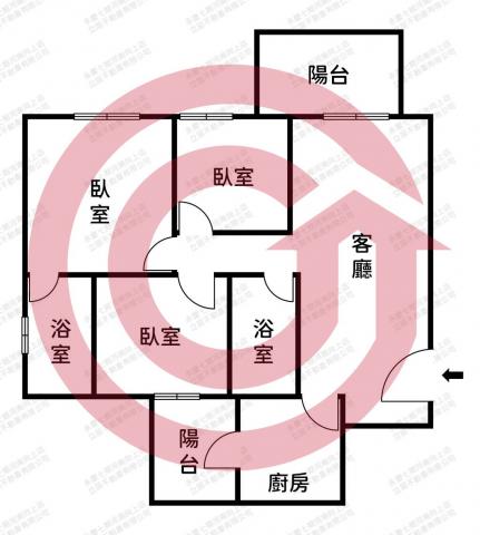 南屯富宇世界花園面嶺東科大無限棟距三房平車 照片 1