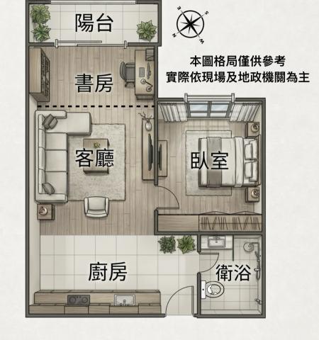 ?專任A案?北區1+1房平車|一中商圈中國醫 急售 地陪 照片 19