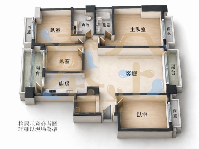 秀你好屋 竹北 臻之御 成功學區 大四房 雙平車 照片 14