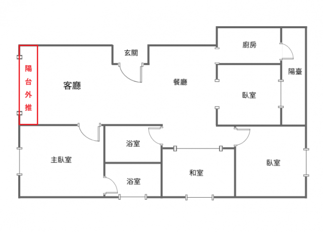 大慶榕莊高樓視野大四房車 照片 16