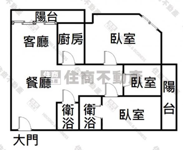 安平綠地全新裝潢3房有車位 照片 19