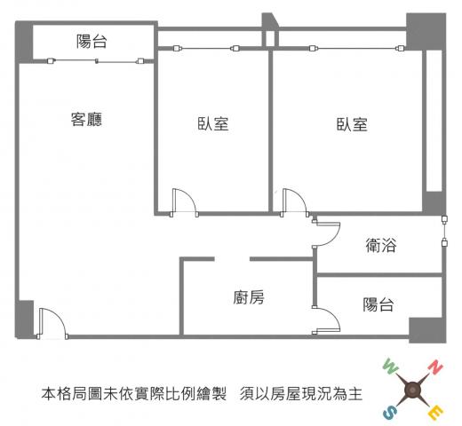 竹北買屋買房 永慶同星 富宇晴川悅河高樓輕裝潢兩房平車 照片 9