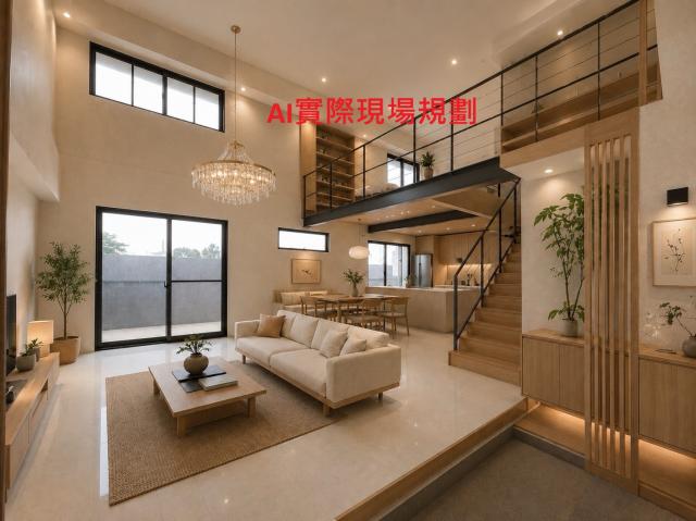 桃園誠信房仲 桃園大竹全新1樓露臺花園挑高5米9平面車位有充電樁 照片 1