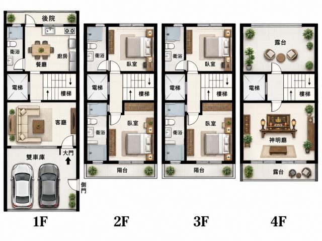 大里買屋推薦 康橋吉隆電梯雙車新墅 照片 21