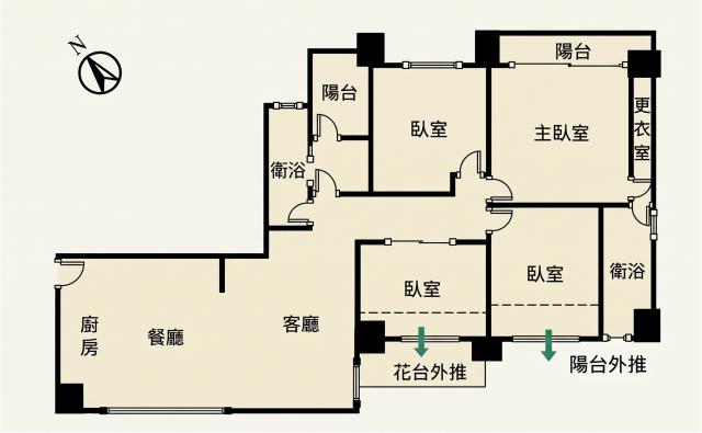 竹北房仲職人 高鐵特區純住美學|大硯俬見方3+1房平車 照片 13