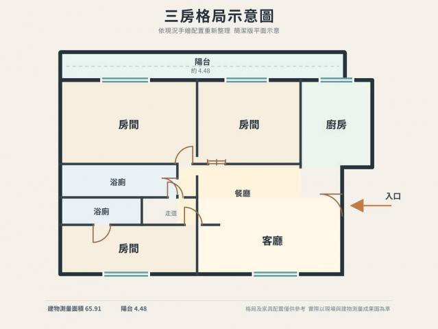 花蓮美崙文教區北歐風三房華廈 照片 13