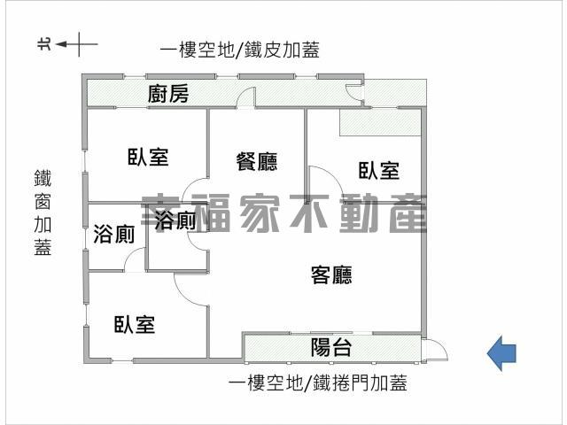 台南房仲晴媛 體育公園前後進出一樓3房寓 照片 3