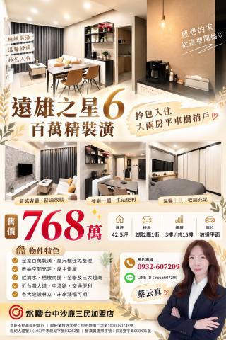 清水港都路|百萬精裝潢拎包入住大兩房平車樹梢戶 照片 1