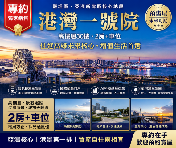 獨家專約★港灣1號院★2房車位●誠意平轉 照片 2