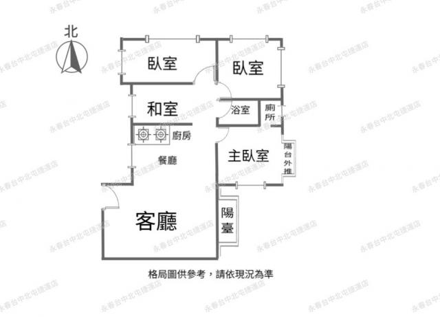 台中買屋賣房 專任北新國中旁【公園城市】3+1房 照片 2
