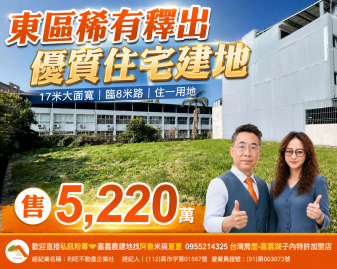 嘉義農建地買賣 東區158坪 大面寬住宅建地