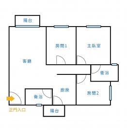 給小倆口子，一個剛剛好的高度 3房平車