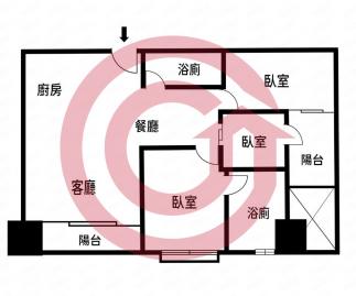 七期南側時代溫莎3房平車精美裝潢高樓視野戶