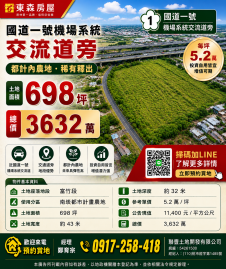 交流道旁都計內農地   每坪5.2萬