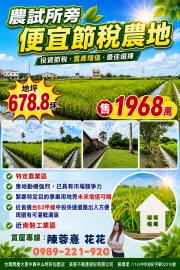 大里買屋推薦 農試所旁便宜節稅農地