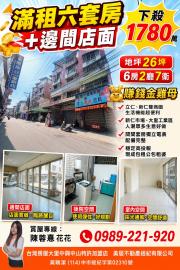 大里買屋推薦  滿租六套房+邊間店面