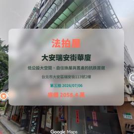 0803【大安瑞安街華廈】坐擁大安森林公園核心生活圈