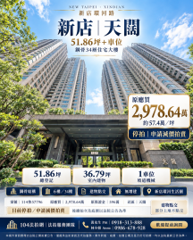 應買 河岸景觀【天闊】51坪大戶＋車位