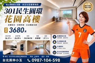 台北房仲小玉 民生圓環 建成花園高樓